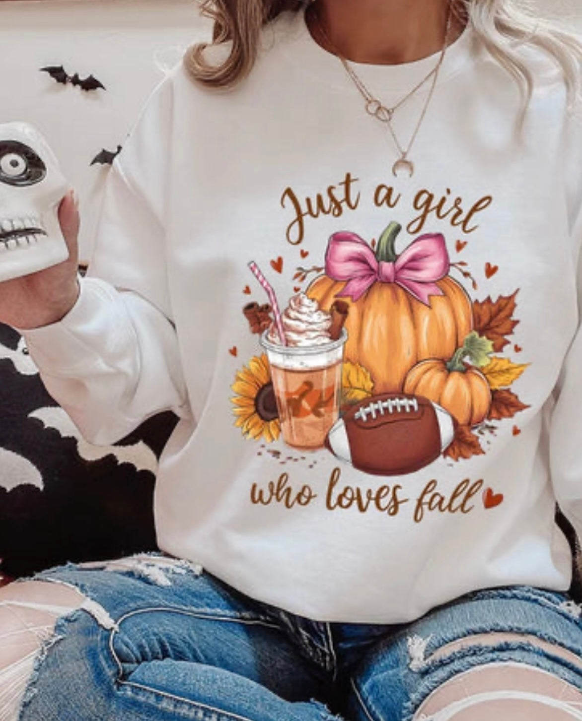 Just A Girl Who Loves Fall Sweatshirt