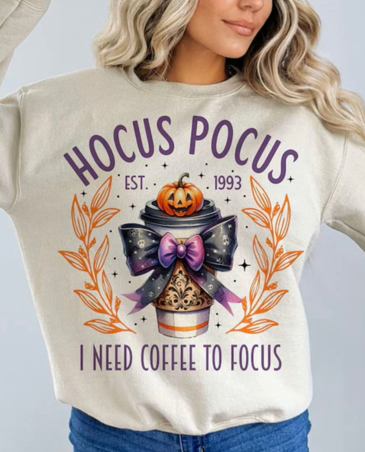 Hocus Pocus I Need Coffee To Focus Sweatshirt