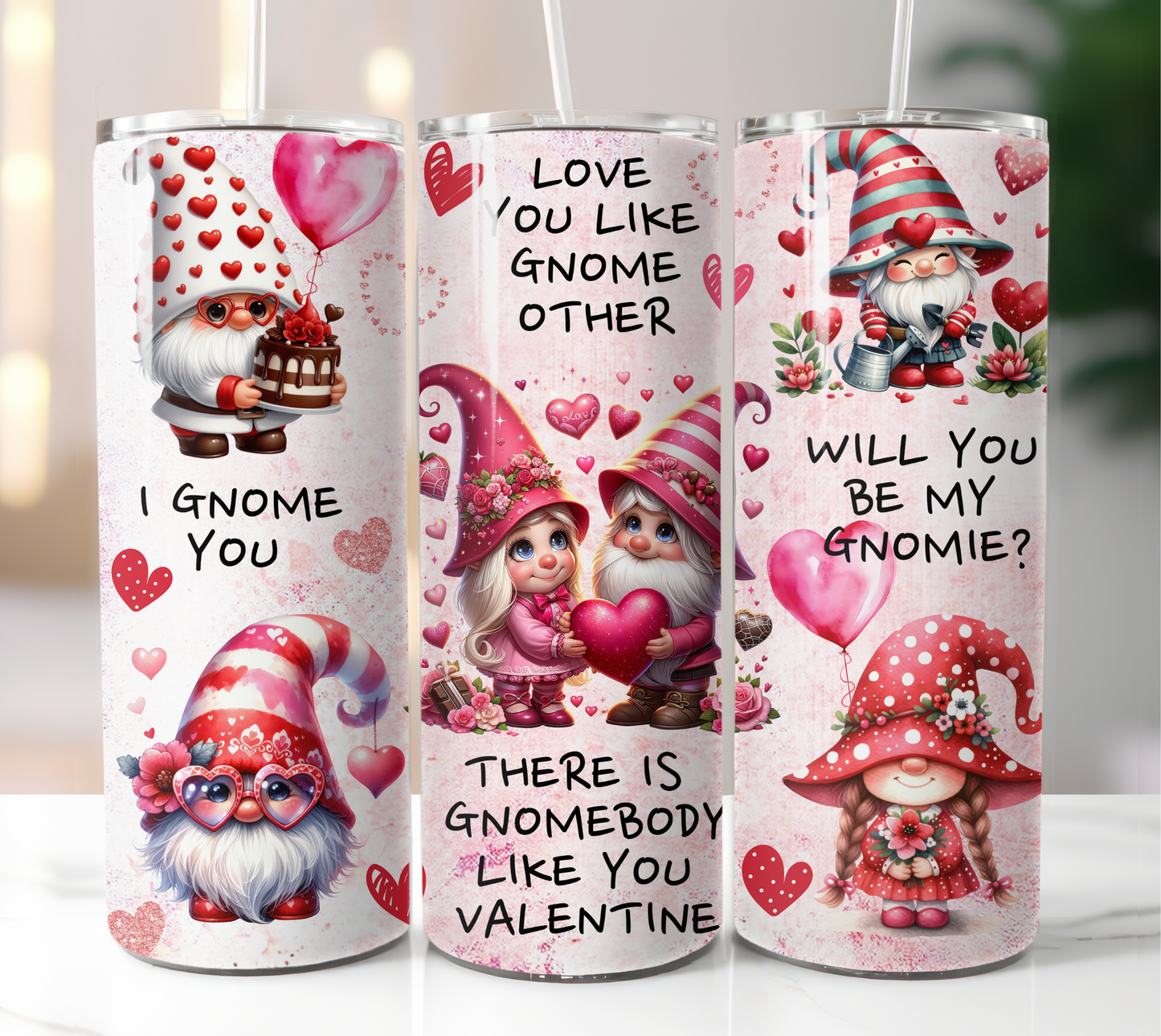 Valentines Gnomes 20oz Tumbler
