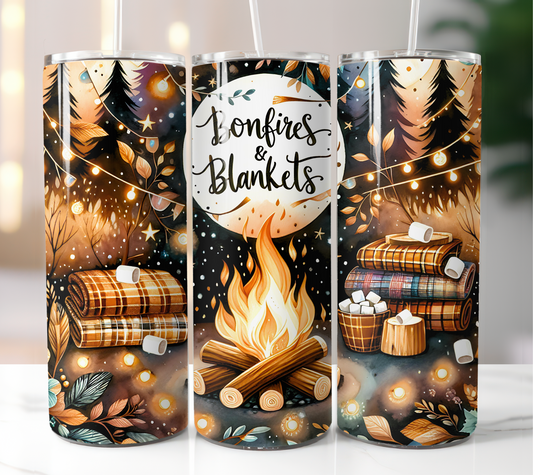 Bonfires & Blankets 20oz Tumbler