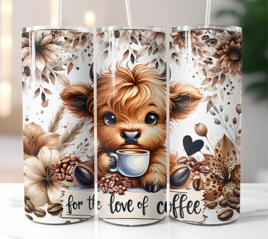 For the love of coffee 20oz  tumbler