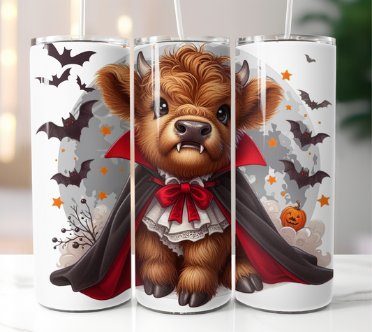 Highland Cow I Come To Get Your Blood 20oz Tumbler