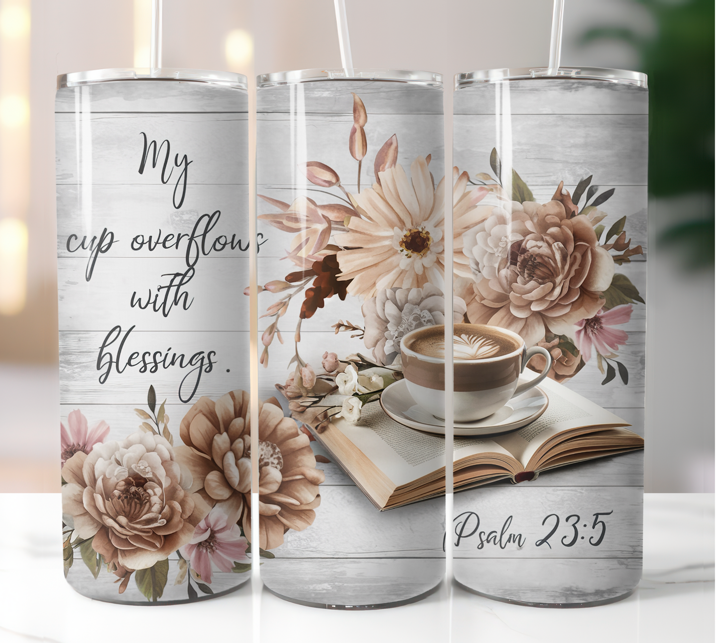 My Cup Overflow With Blessing 20oz Tumbler