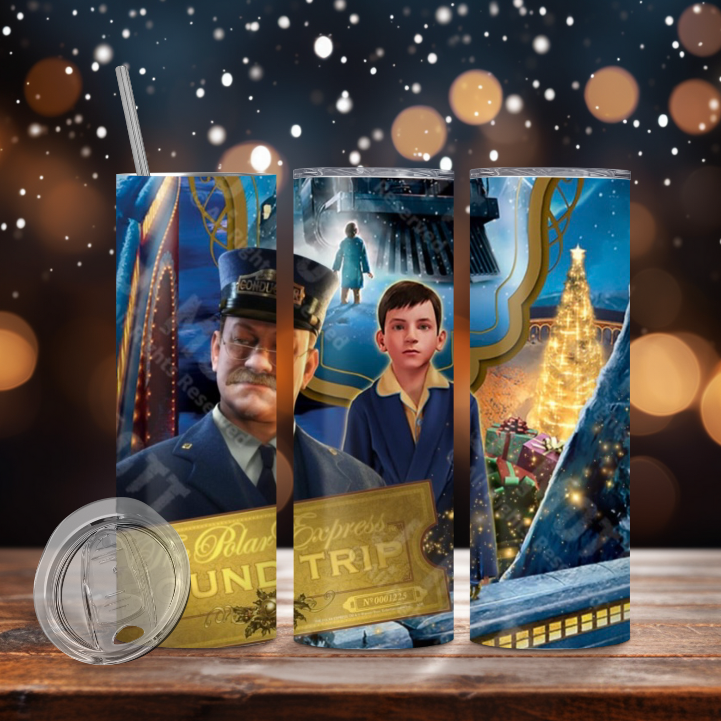 Polar Express 20 Oz Skinny Tumbler