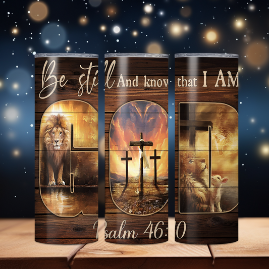 Psalm 46:10 20 Oz Skinny Tumbler