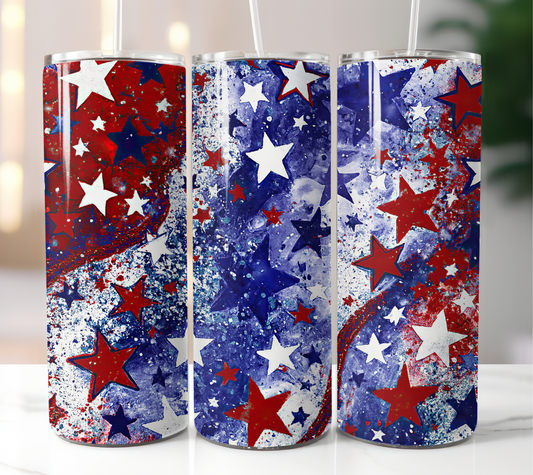 Red White Blue 20oz tumbler