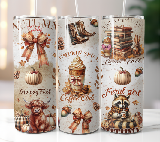 Pumpkin Spice Coffee Club 20oz Tumbler