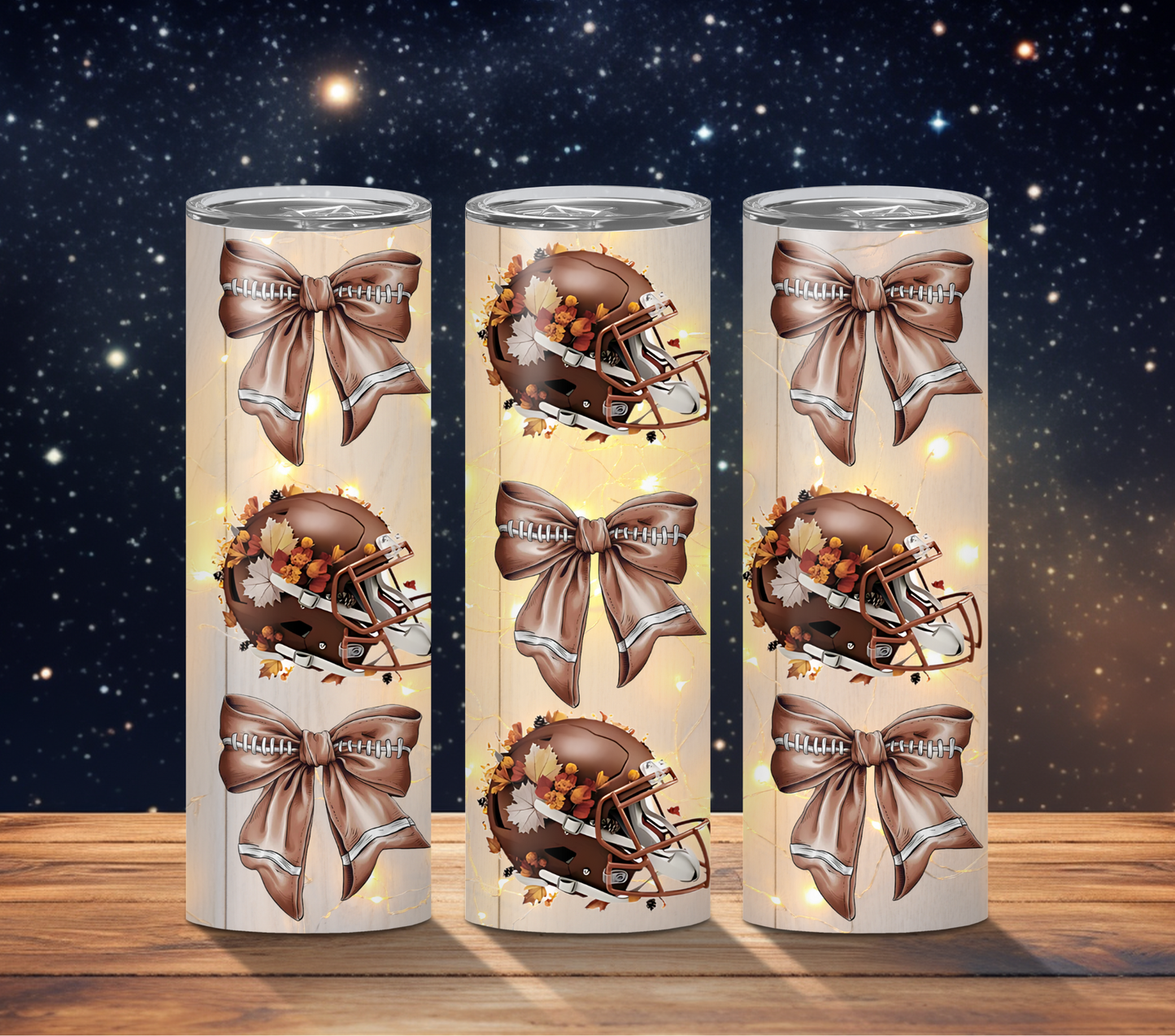 Bows And Footballs 20oz Tumbler