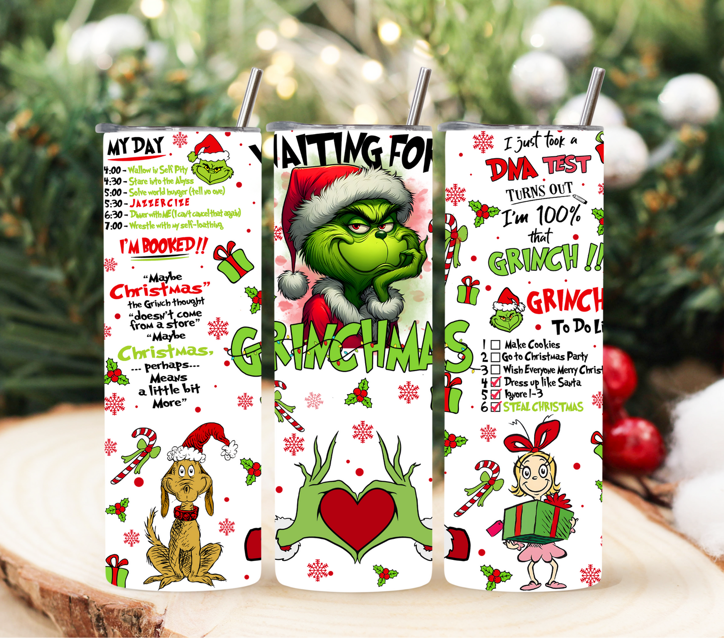 Waiting For Grinchmas 20oz Tumbler