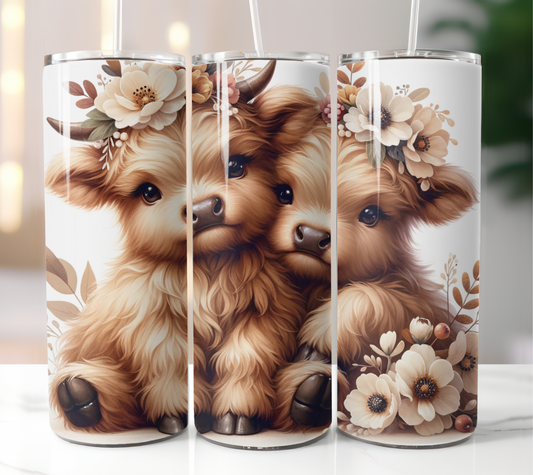Highland Cow Besties 20oz Tumbler